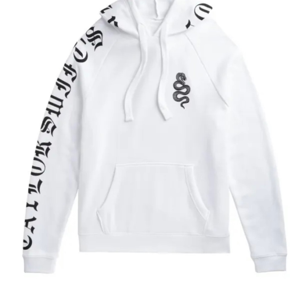 Taylor Swifts reputation stadium tour hoodie. White with snake. Rare. Size large